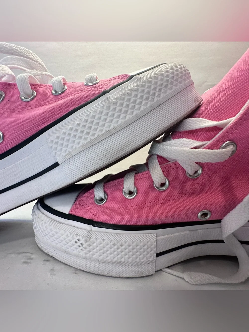 Converse Chuck Taylor All Star Lift Unisex Pink Platform Sneakers M6.5 W8.5